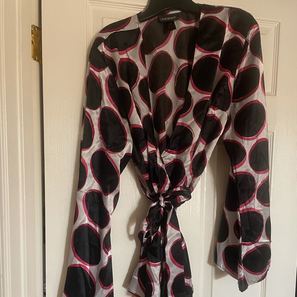 Lane Bryant dress wrap top with bell sleeves 18/20 - Picture 8 of 11